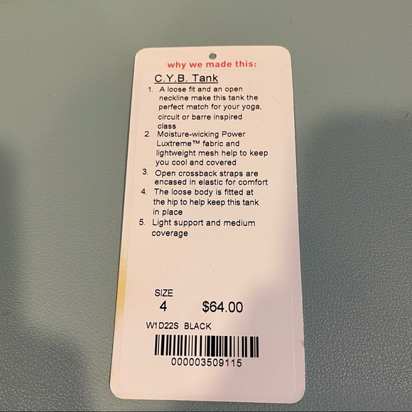 Lululemon | Black CYB Tank - Picture 6 of 6